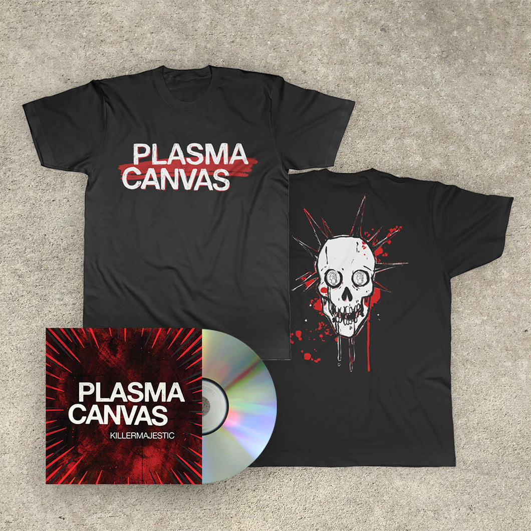 Plasma Canvas 'KILLERMAJESTIC' CD + T Shirt
