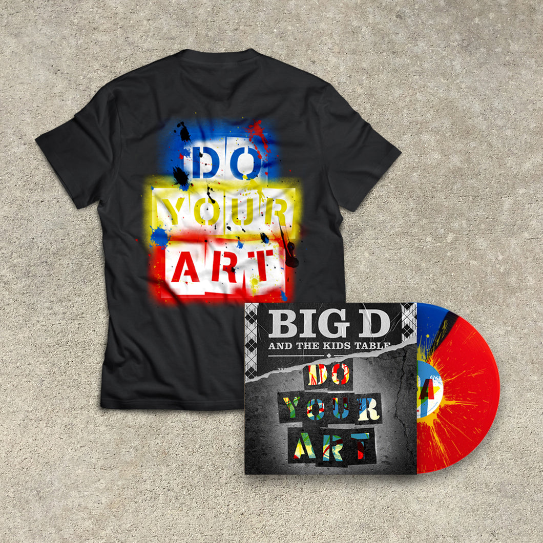 Big D and the Kids Table - DO YOUR ART LP + T Shirt Bundle