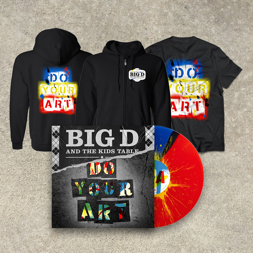 Big D and the Kids Table - DO YOUR ART LP + T Shirt + Hoodie Bundle