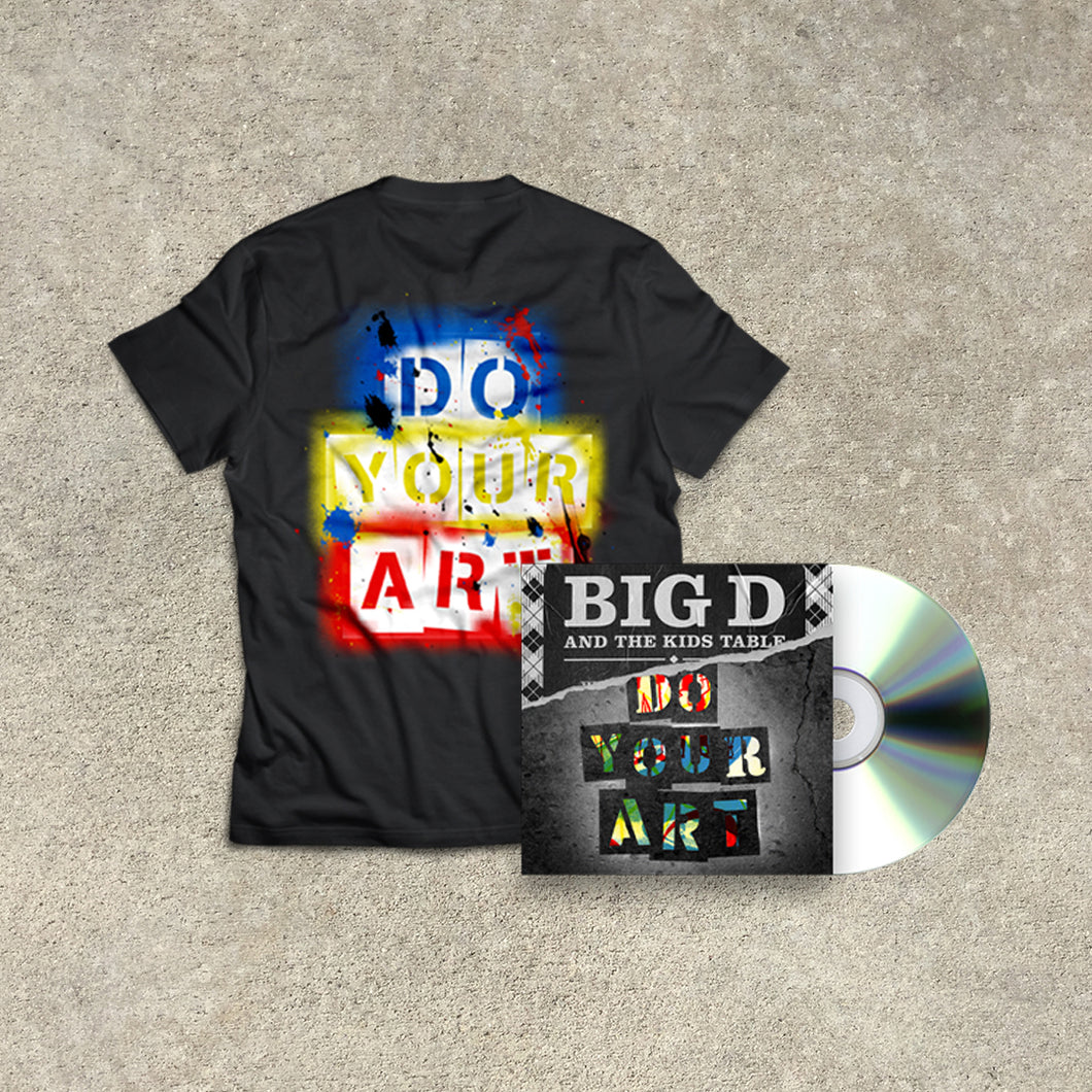 Big D and the Kids Table - DO YOUR ART CD + T Shirt Bundle
