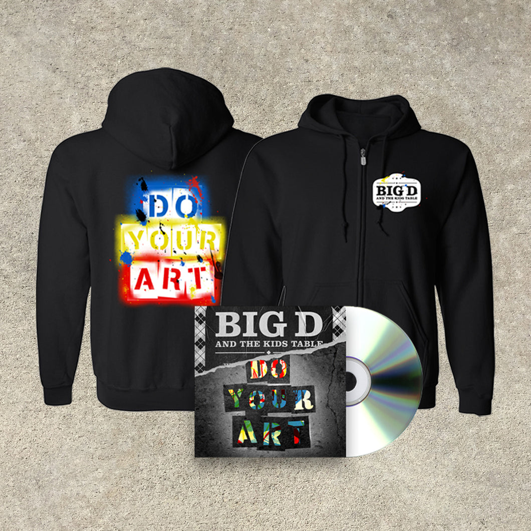 Big D and the Kids Table - DO YOUR ART CD + Hoodie Bundle