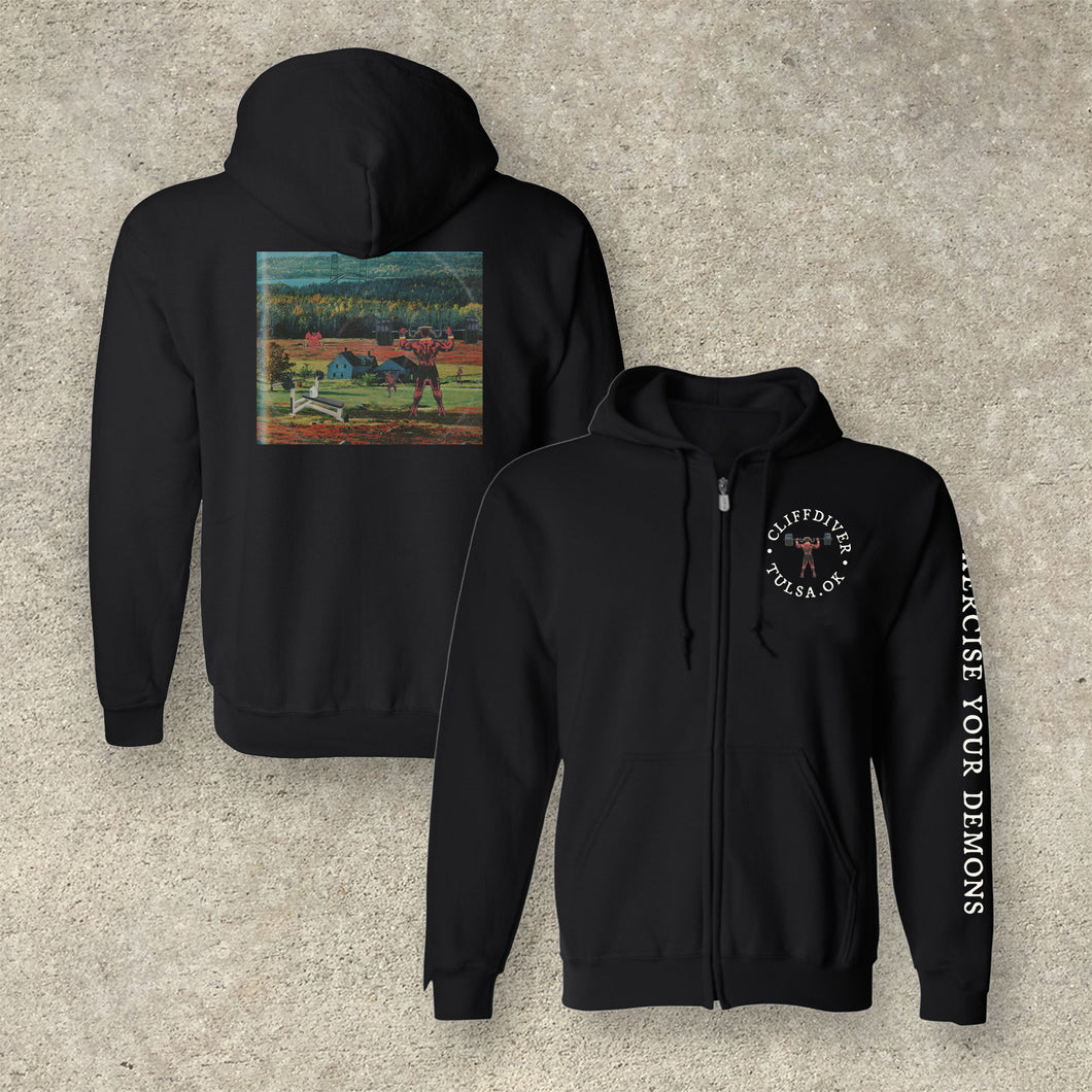 CLIFFDIVER - Exercise Your Demons Zip Up Hoodie