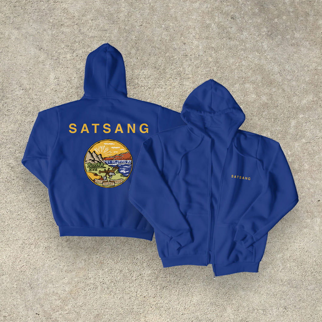 Satsang 'All. Right. Now.' Zip Up Hoodie