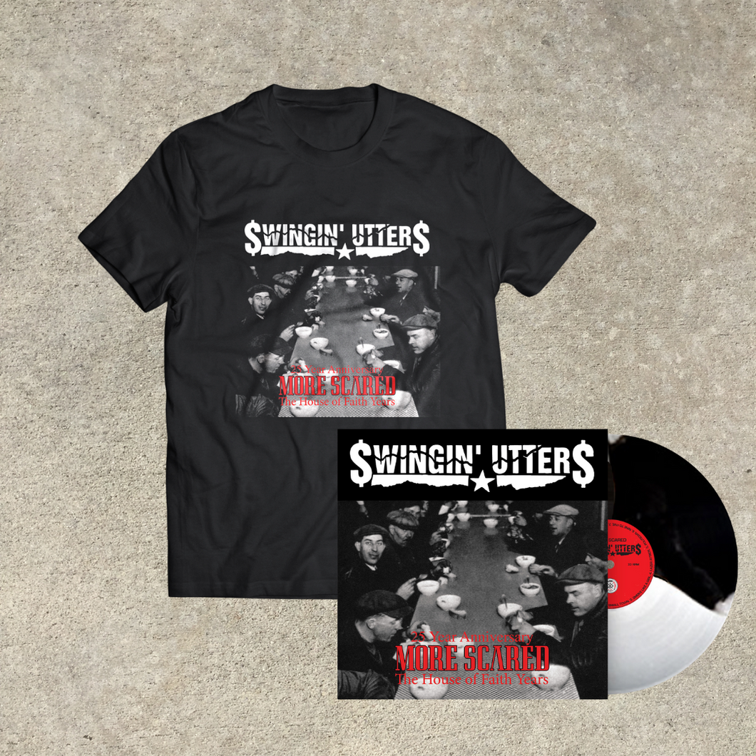 Swingin' Utters - More Scared (25 Year Anniversary Edition) LP + T-Shirt Bundle